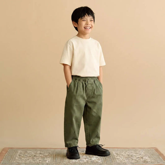 Balloon Pants - Olive Green - 2-7Y