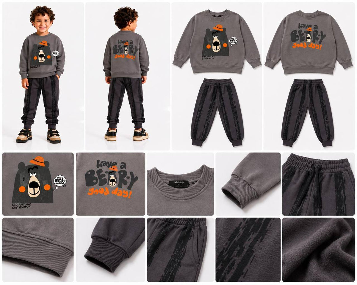 Beary Pants & Sweater Set - 3-10Y