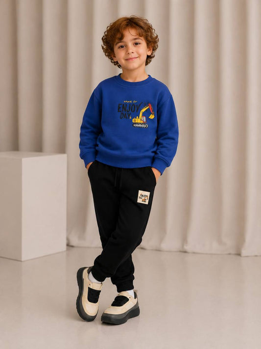 Bulldozer Pants & Sweater Set - 3-10Y