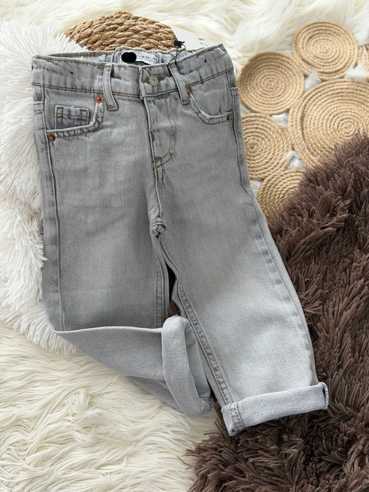 Light Grey Denim Pants - 18M-6Y