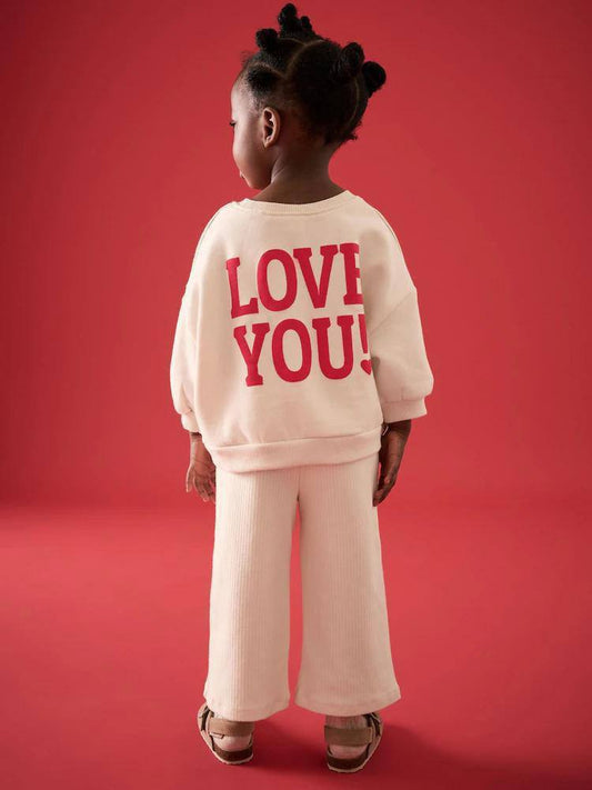 LOVE YOU Legging and Sweater Set - 2-8Y