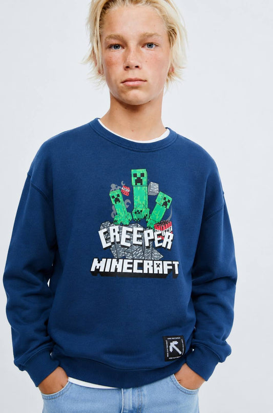 Minecraft Creeper Sweater - 5-14Y
