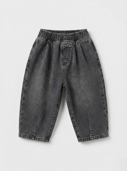 DENIM Balloon Pants - Anthracite - 2-7Y