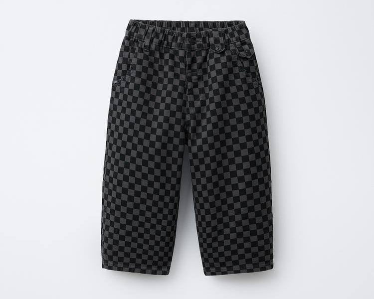 DENIM Balloon Pants - Checkered Black - 2-7Y