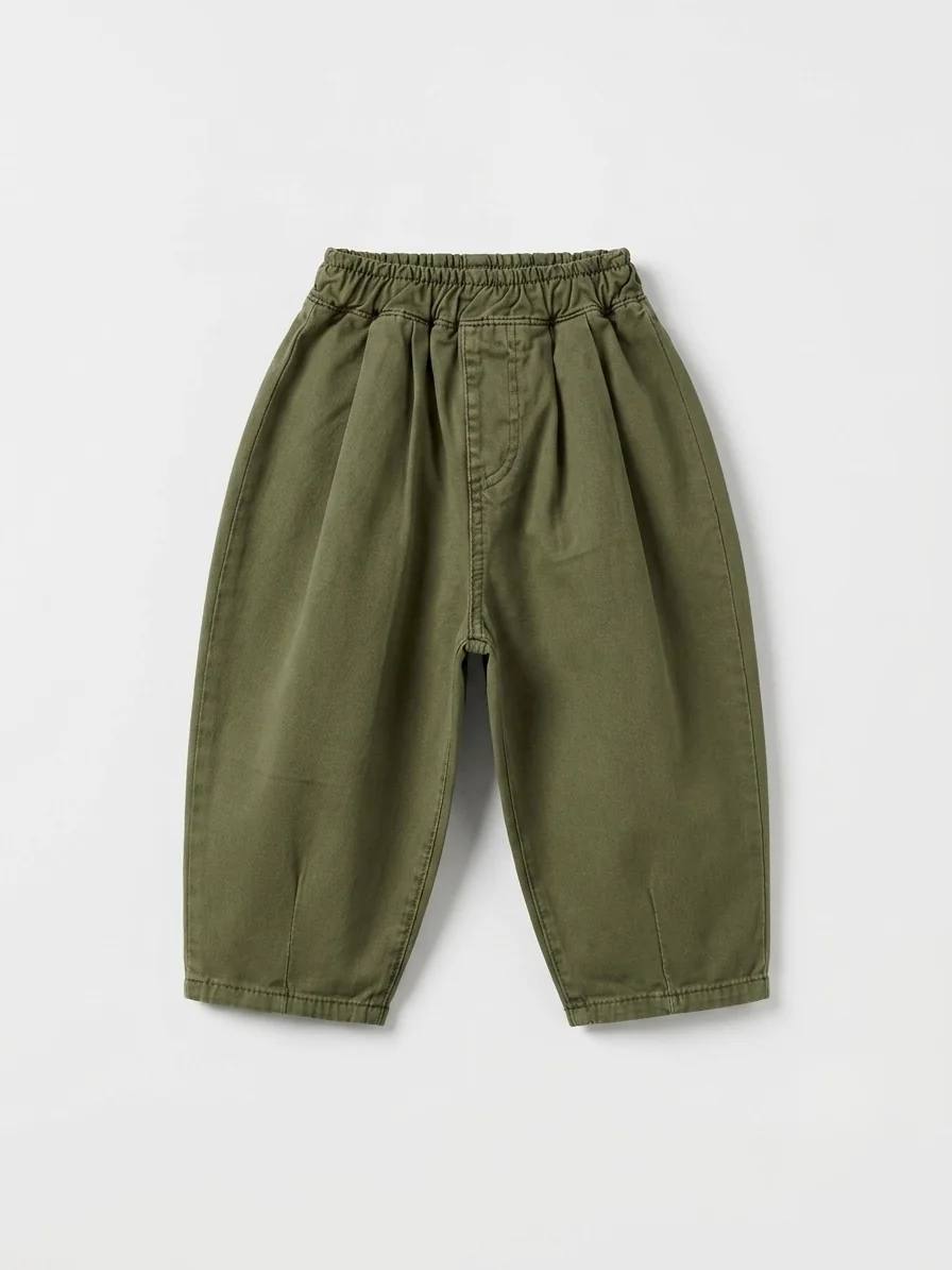 Balloon Pants - Olive Green - 2-7Y