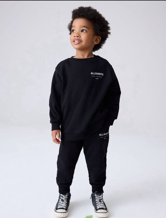 All Saints Pants & Sweater Set - Black/Grey - 2-10Y