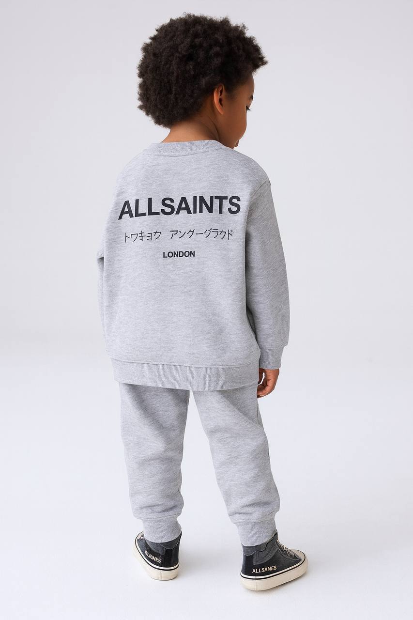 All Saints Pants & Sweater Set - Black/Grey - 2-10Y