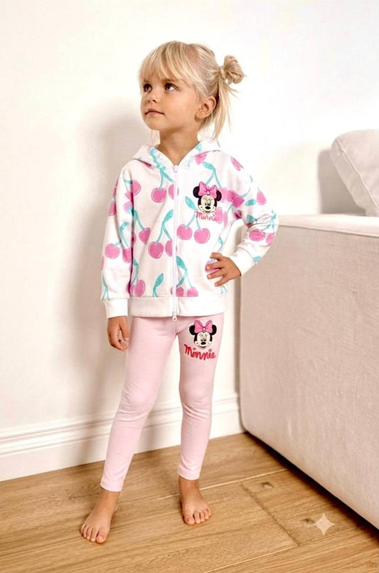 Minnie Mouse Cherry Hoodie & Legging Set - 2-8Y