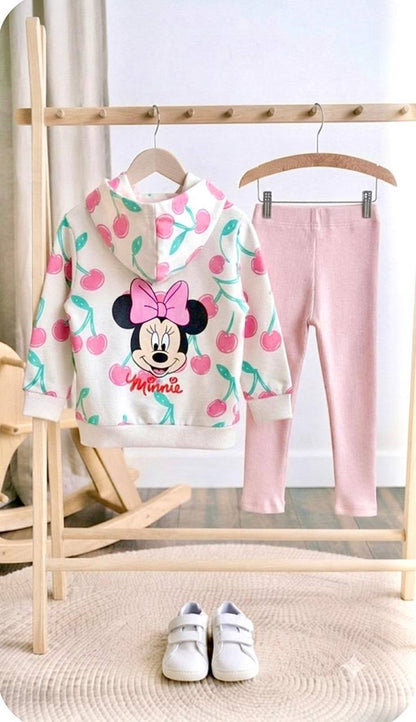 Minnie Mouse Cherry Hoodie & Legging Set - 2-8Y