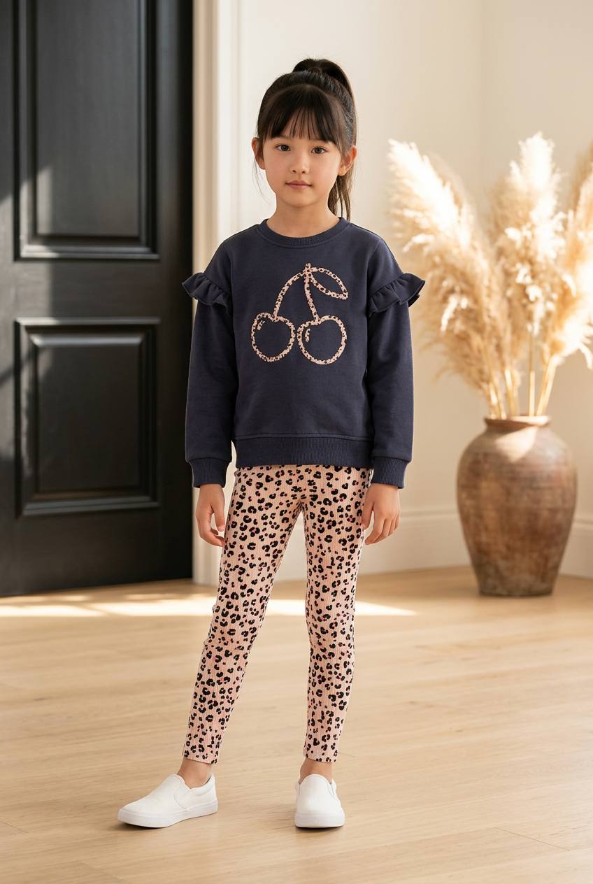 CHERRY Legging & Sweater Set - 2-8Y