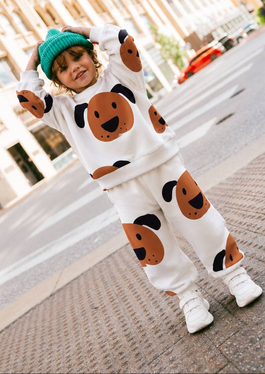 Puppy Pants & Sweater Set - 2-8Y