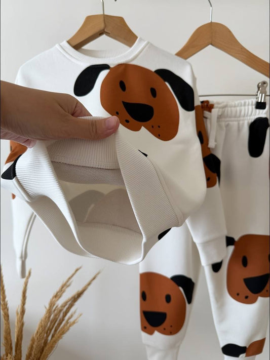 Puppy Pants & Sweater Set - 2-8Y