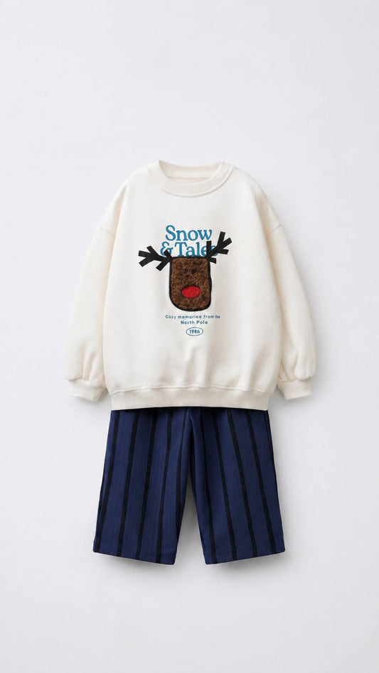 Snow Tale Pants & Sweater Set - 2-8Y