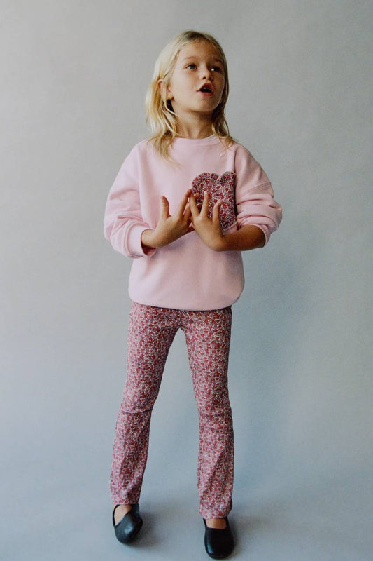 Floral Flare legging & Sweater Set - 2-8Y