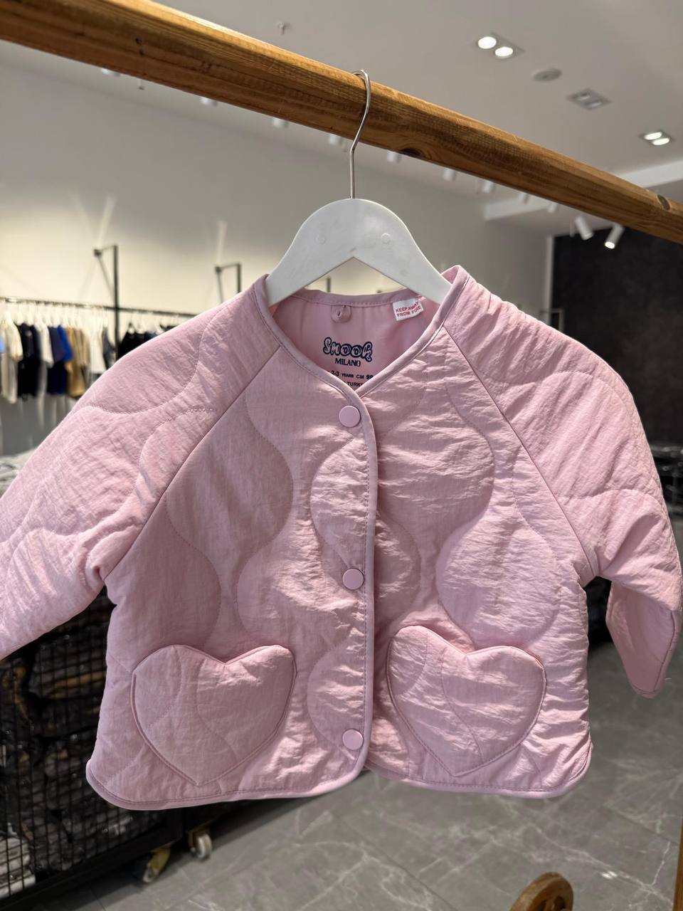 Girl Puff Jacket - Pink - 2-7Y