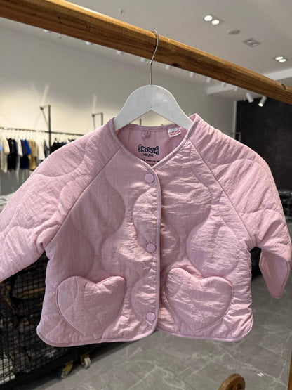 Girl Puff Jacket - Pink - 2-7Y