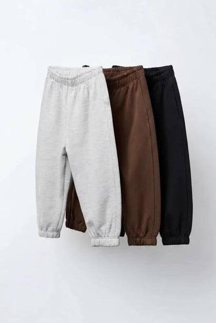 Cotton Joggers - Grey/Brown/Navy - 2-8Y