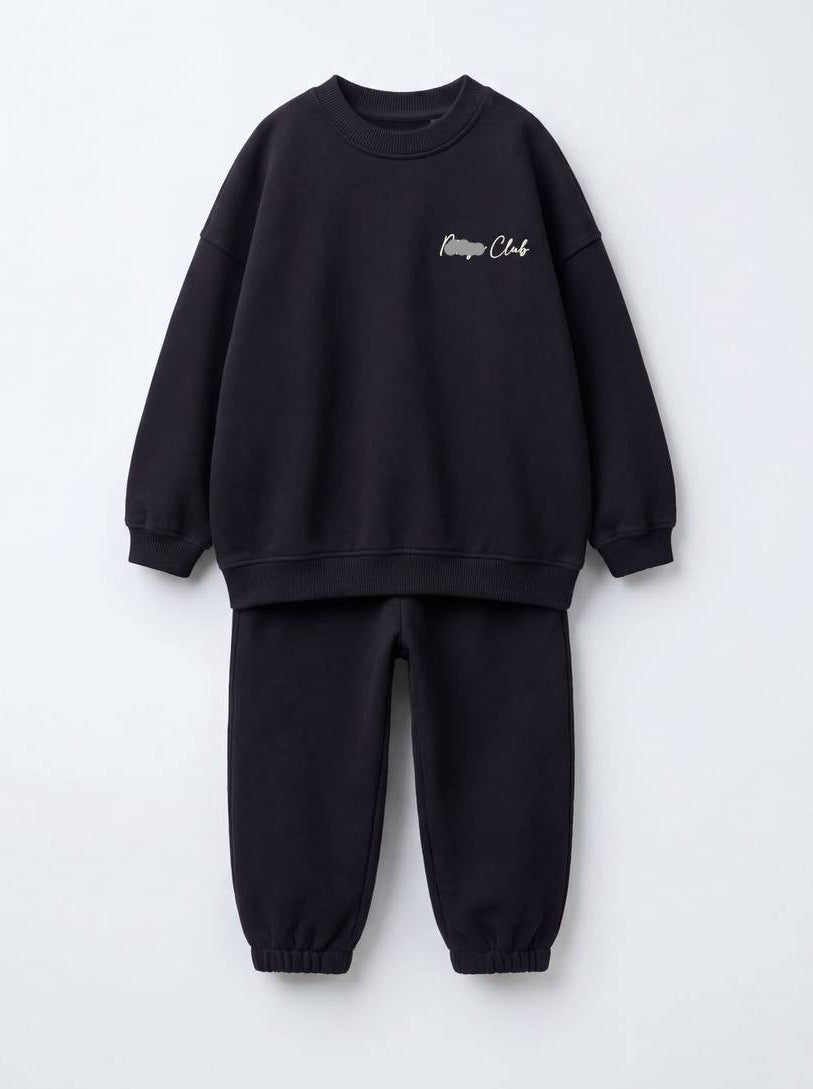 M Club Cotton Set - Black - 2-8Y
