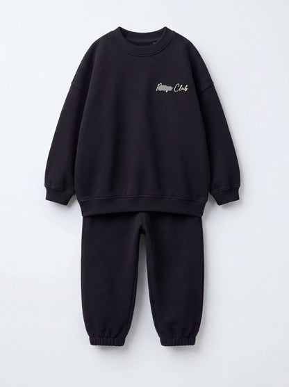 M Club Cotton Set - Black - 2-8Y