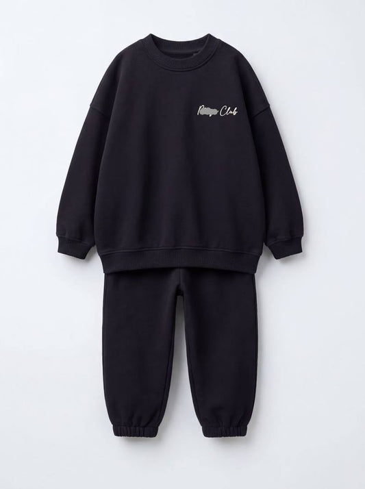 M Club Cotton Set - Black - 2-8Y
