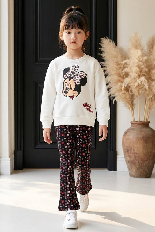 Minnie Mouse Flare Legging & Sweater Set - 2-8Y
