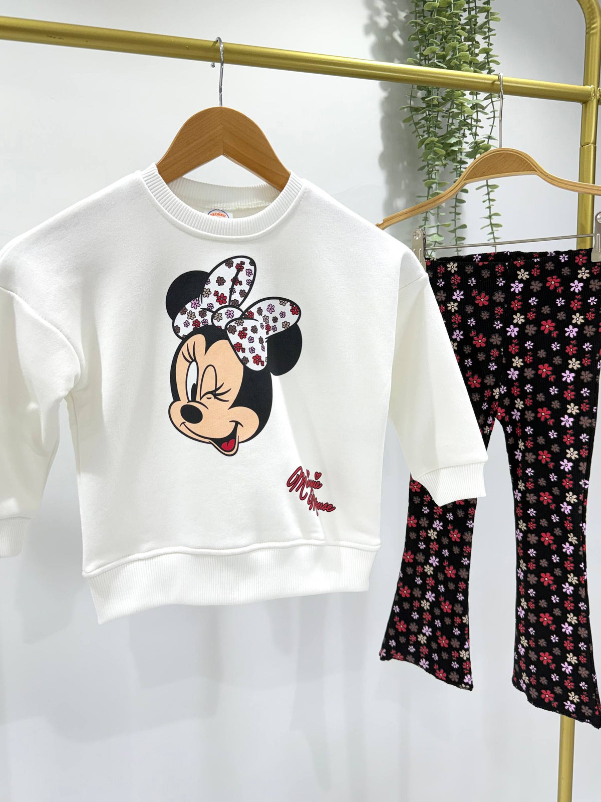 Minnie Mouse Flare Legging & Sweater Set - 2-8Y