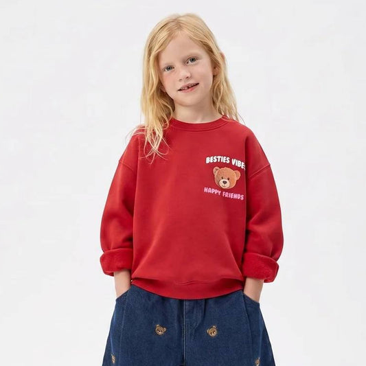 Besties Vibes Red Sweater - 2-7Y