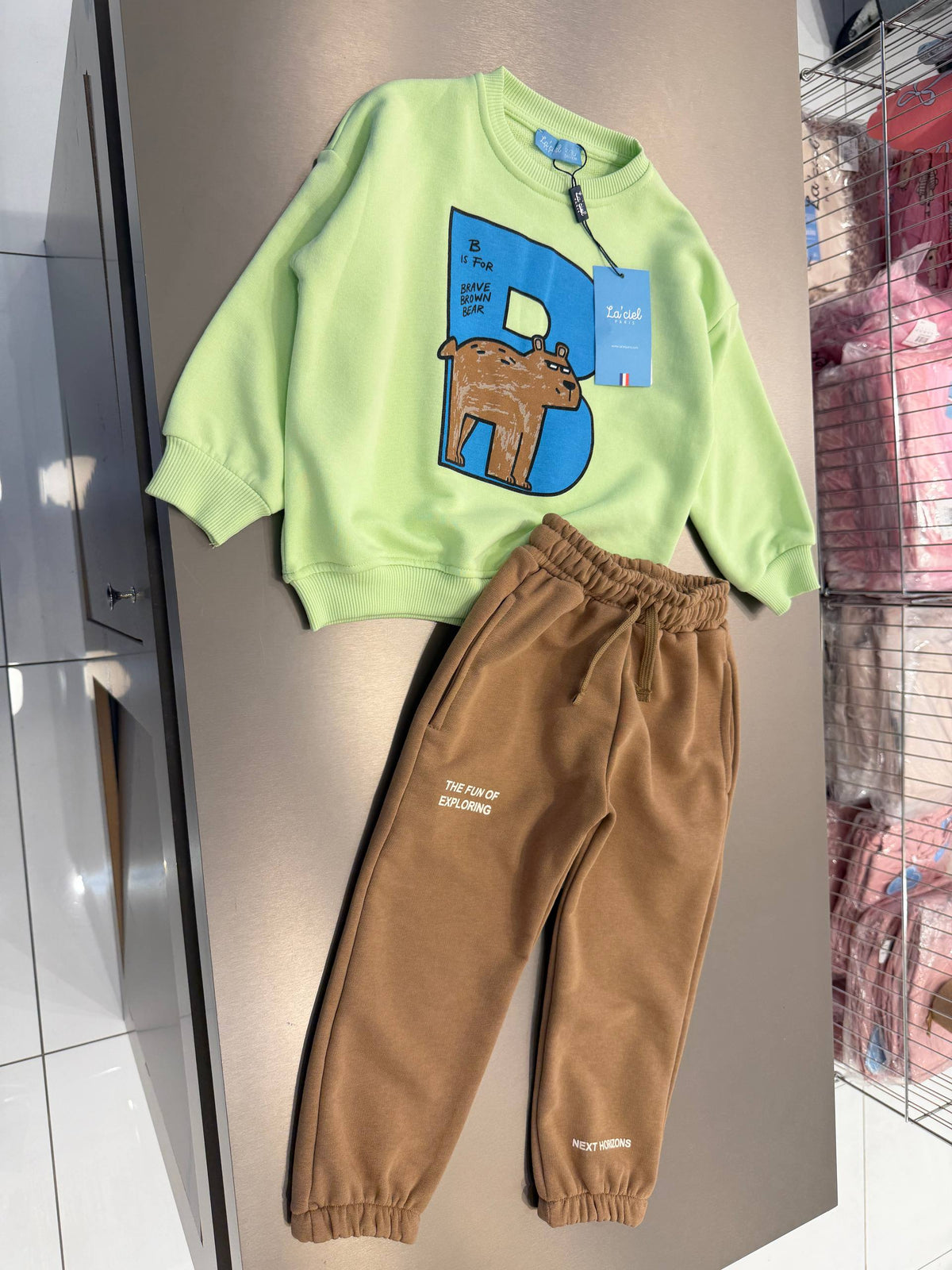 Brave Bear Pants & Sweater Set - 2-7Y