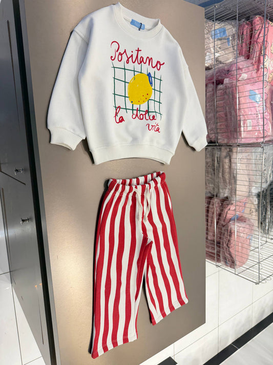 POSITANO Pants & Sweater Set - 2-7Y