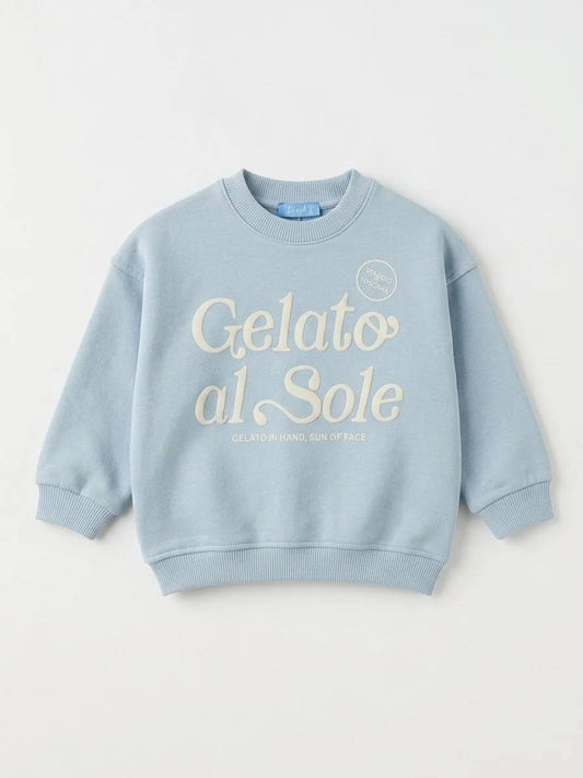Gelato Al Sole Baby Blue Sweater - 2-7Y