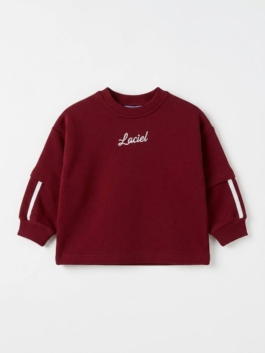 LaCiel Label Blood Red Sweater - 2-7Y