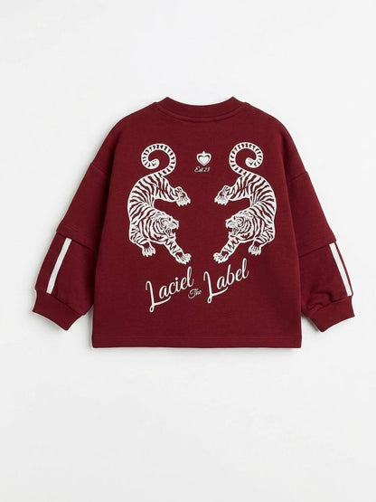 LaCiel Label Blood Red Sweater - 2-7Y