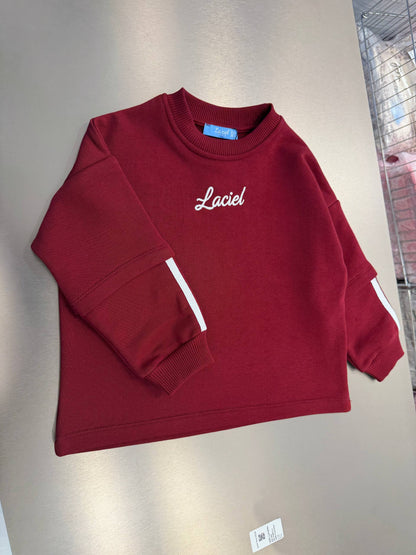 LaCiel Label Blood Red Sweater - 2-7Y
