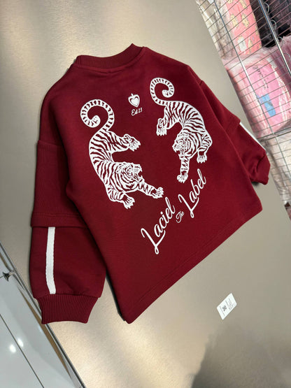 LaCiel Label Blood Red Sweater - 2-7Y
