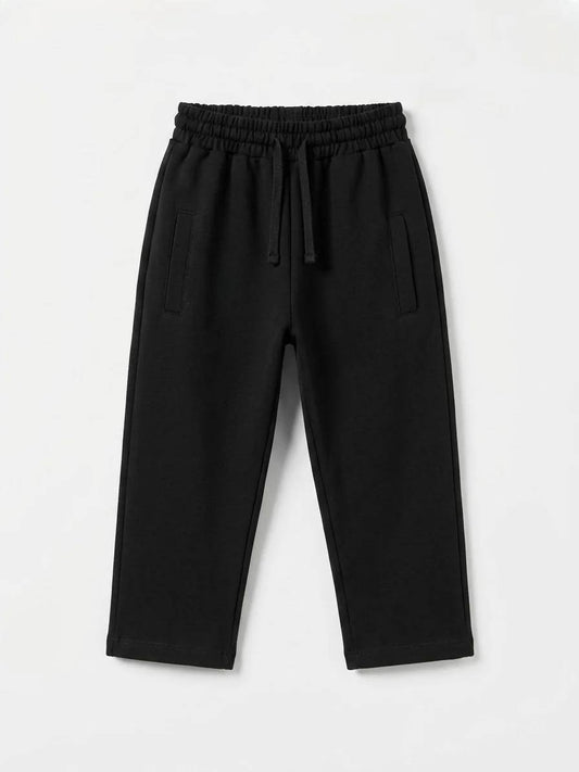 Cotton Joggers - 2 Threads - Black - 2-7Y