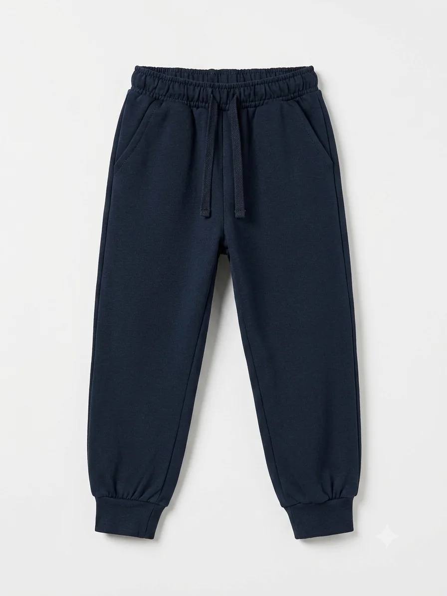 Cotton Joggers - 2 Threads - Navy - 2-7Y