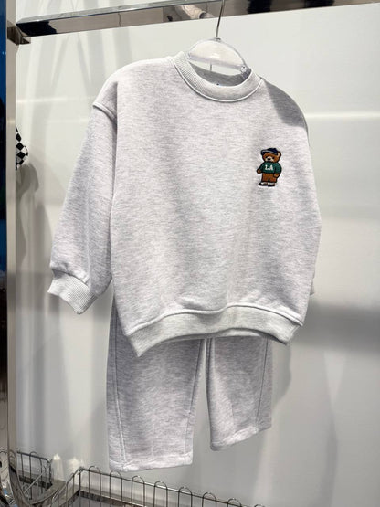 Bear College Grey Set - 2-7Y