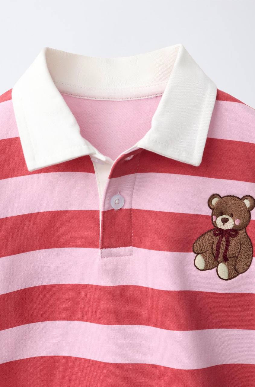 Polo Red Striped Bear Sweater - 2-7Y