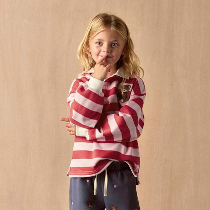 Polo Red Striped Bear Sweater - 2-7Y