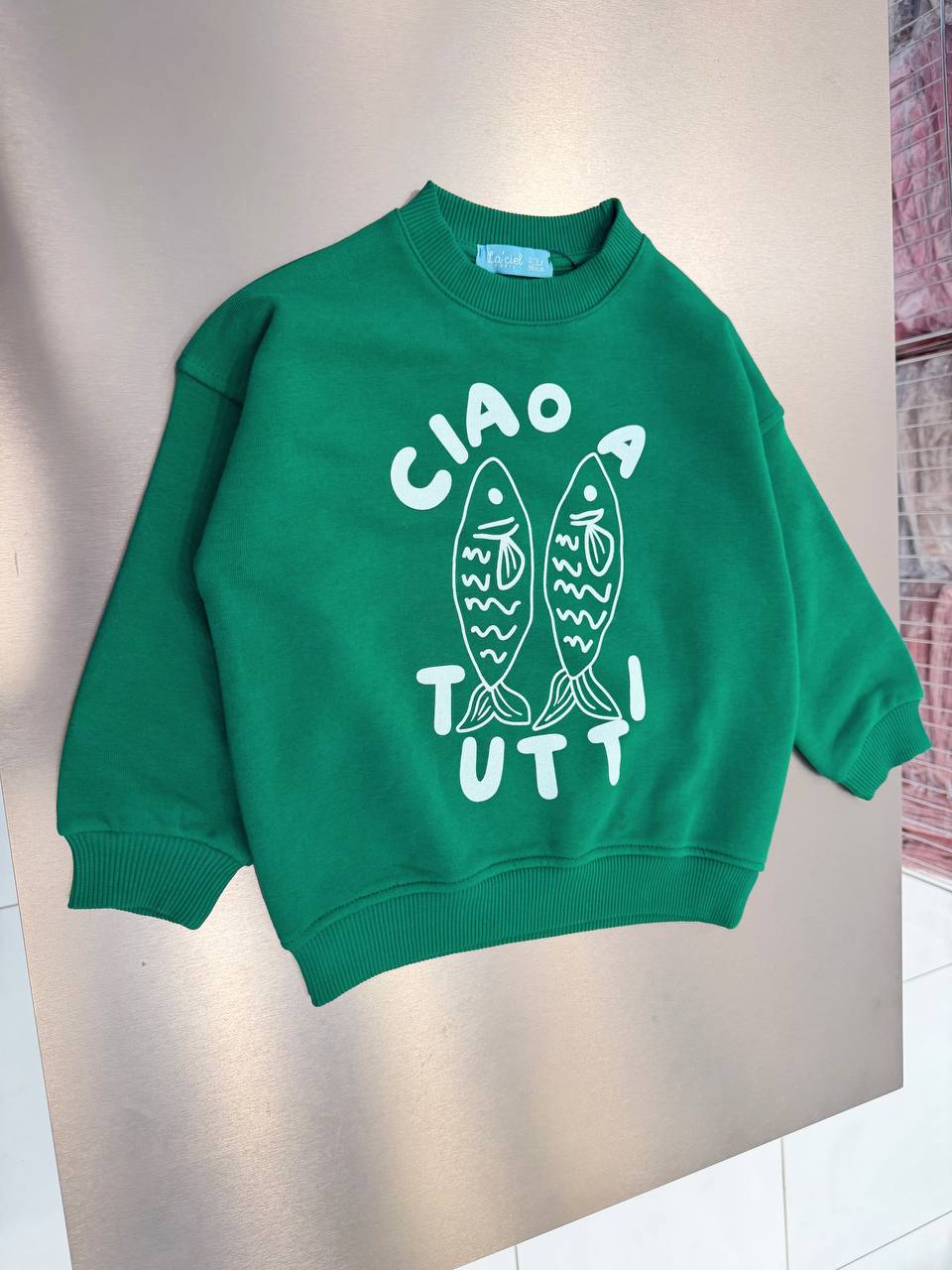 CIAO TUTTI Green Sweater - 2-7Y