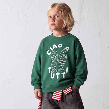 CIAO TUTTI Green Sweater - 2-7Y