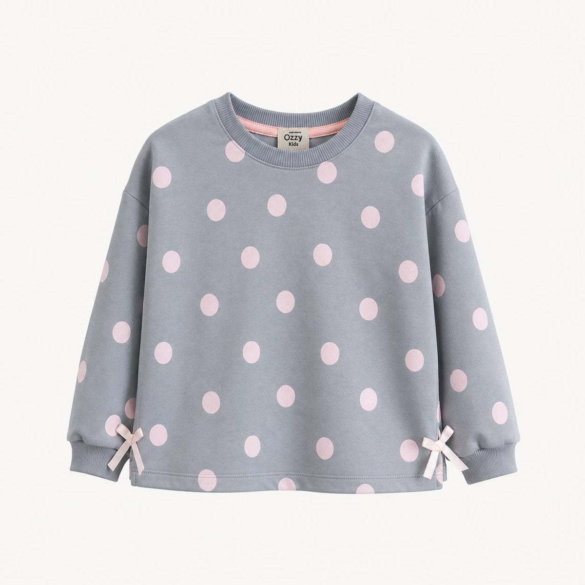 Grey Set with Pink Dots - 3-8Y