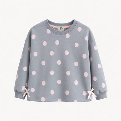 Grey Set with Pink Dots - 3-8Y