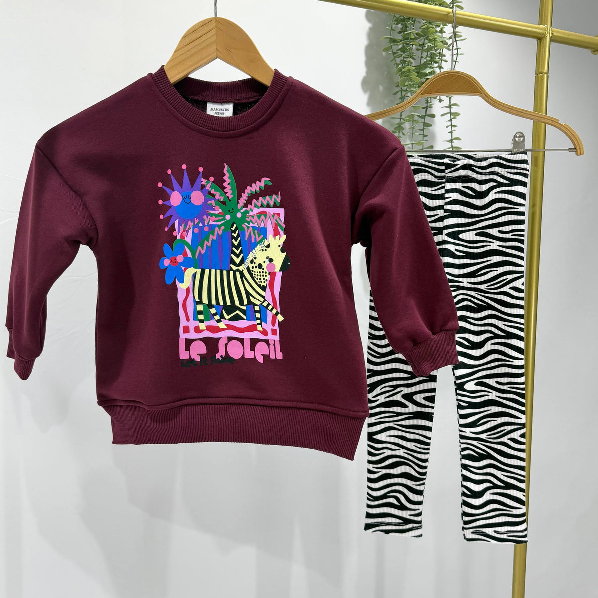 Le Soleil Zebra Print Set - 2-8Y
