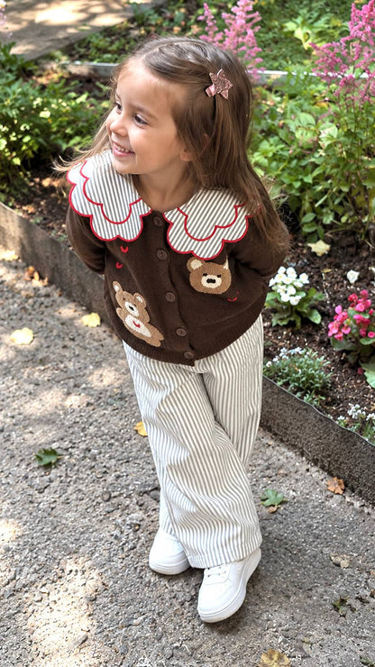 Teddy Bear Knitwear Set - 2-8Y