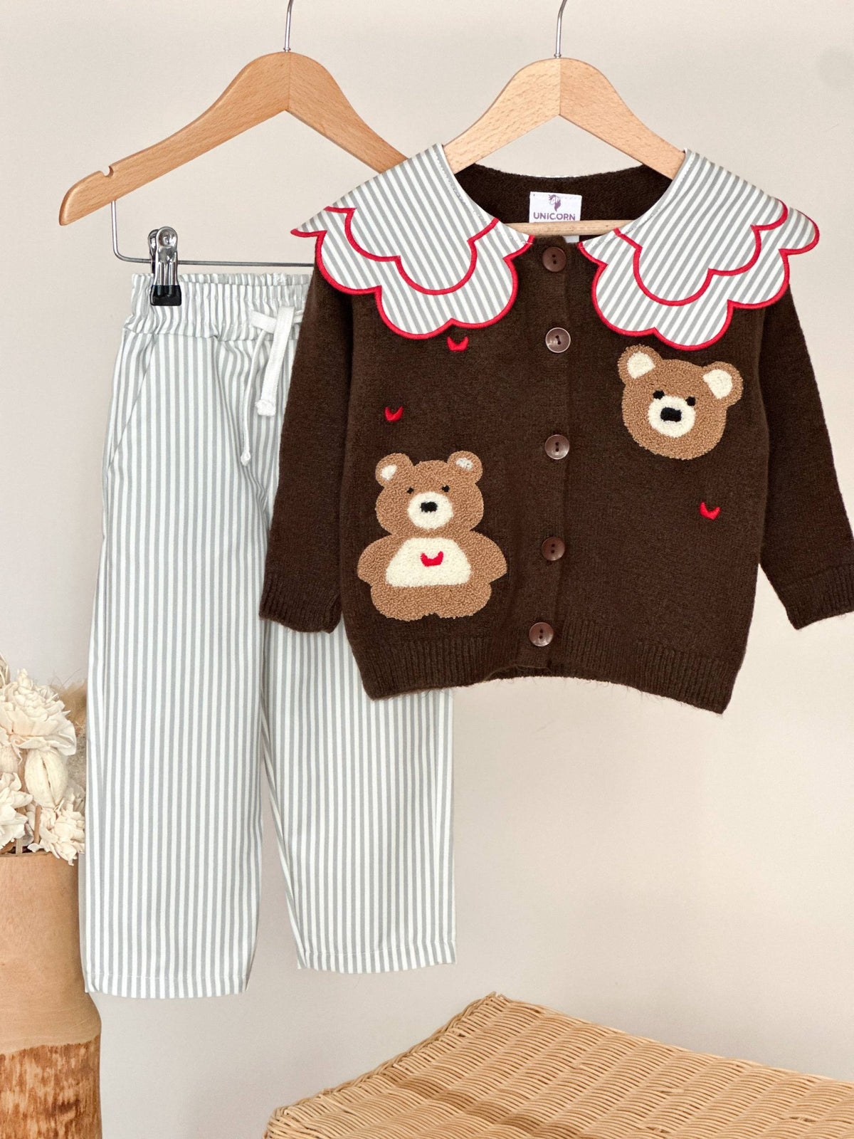 Teddy Bear Knitwear Set - 2-8Y