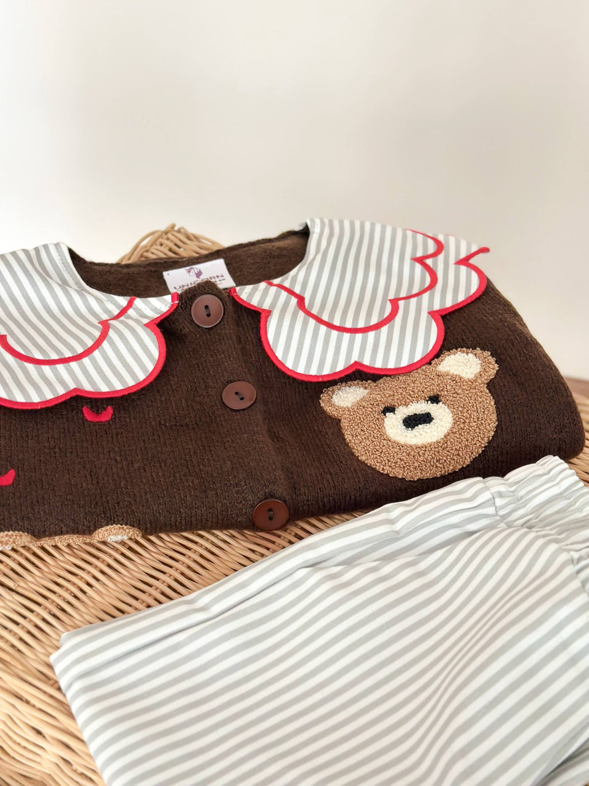 Teddy Bear Knitwear Set - 2-8Y