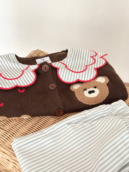Teddy Bear Knitwear Set - 2-8Y