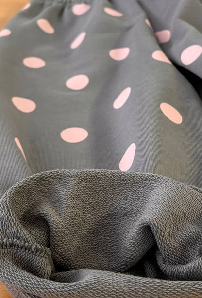 Grey Set with Pink Dots - 3-8Y
