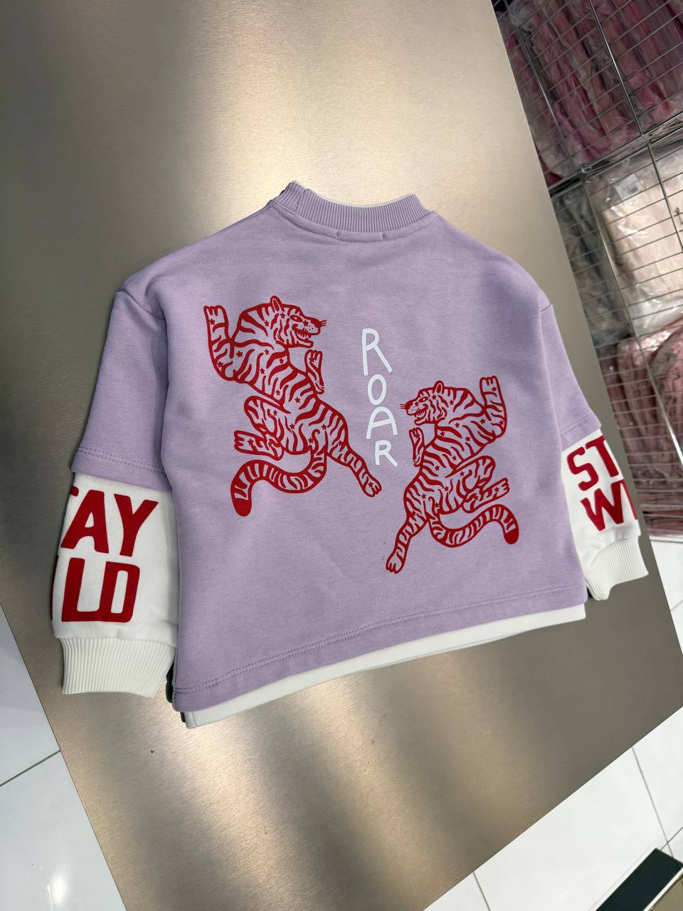 ROAR Purple Sweater - 2-7Y